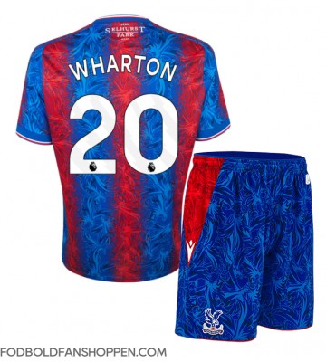 Crystal Palace Adam Wharton #20 Hjemmebanetrøje Børn 2024-25 Kortærmet (+ Korte bukser)